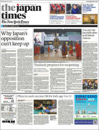 Portada de The Japan Times (Japon)
