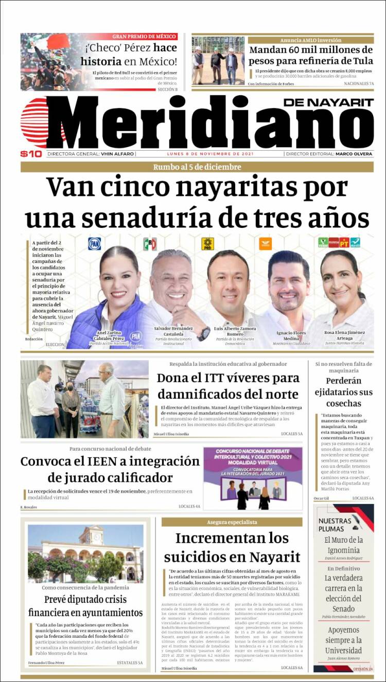 Portada de Meridiano (México)