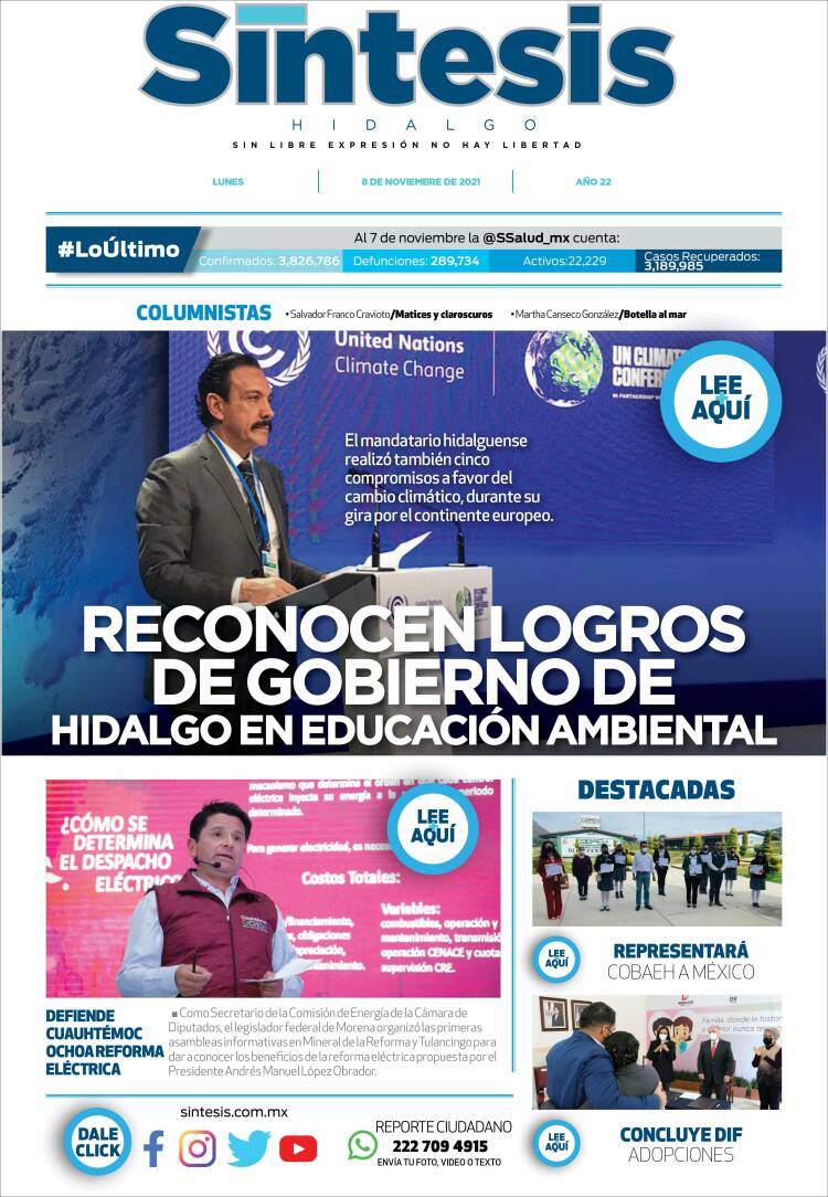 Portada de Sistesis - Hidalgo (México)