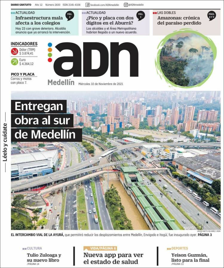 Portada de ADN - Medellín (Colombia)
