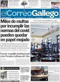 Portada de El Correo Gallego (España)