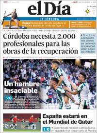 Portada de El Día de Córdoba (España)