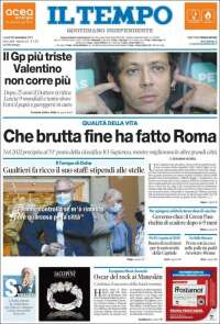 Portada de Il Tempo (Italia)