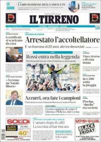 Portada de Il Tirreno (Italy)