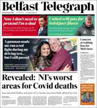 Portada de Belfast Telegraph (Reino Unido)