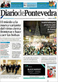 Portada de Diario de Pontevedra (España)