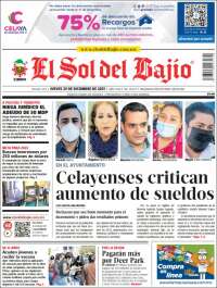 Portada de El Sol del Bajio (México)