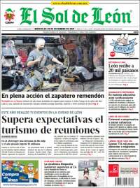 Portada de El Sol de León (México)