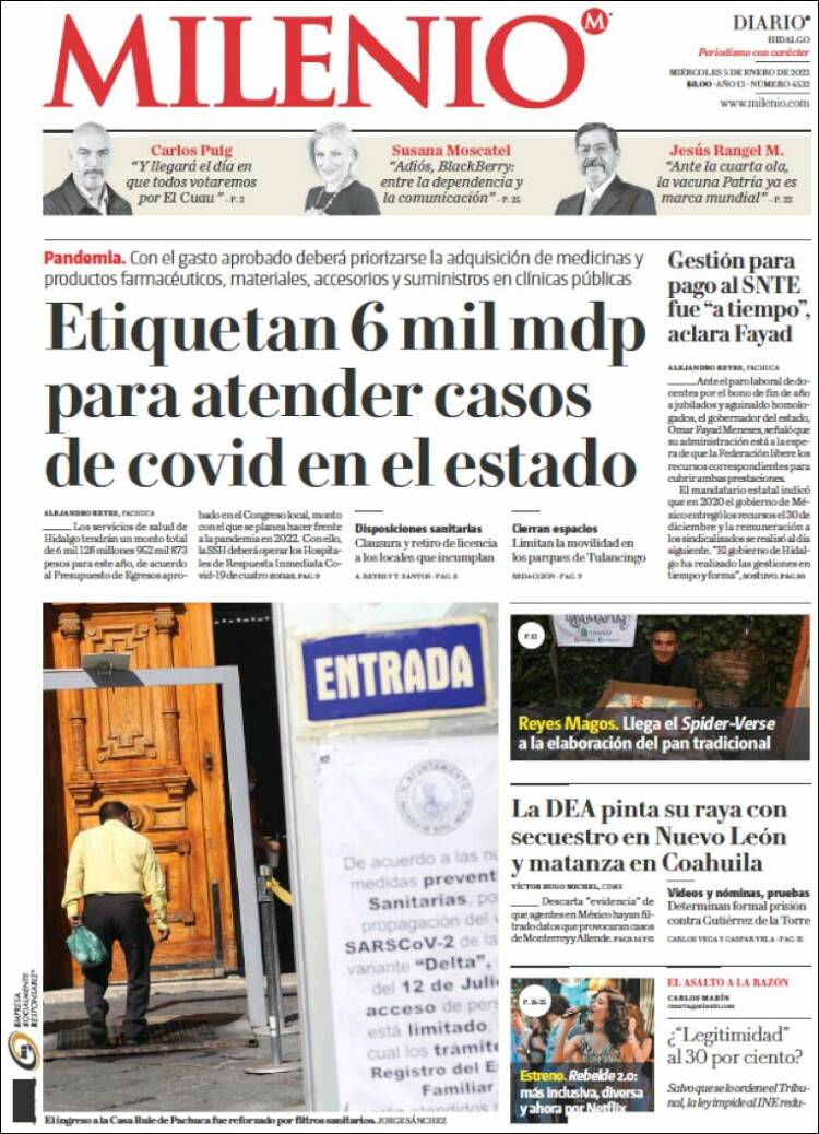 Portada de Milenio de Hidalgo (México)
