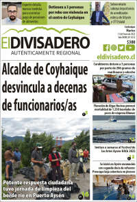 Portada de Diario El Divisadero (Chile)