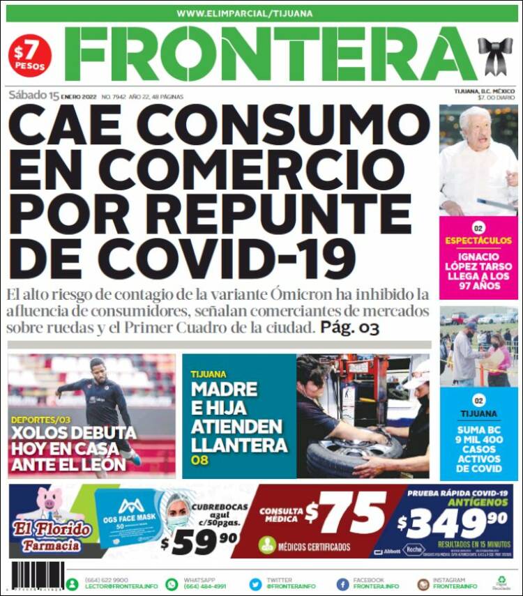 Portada de Frontera (México)