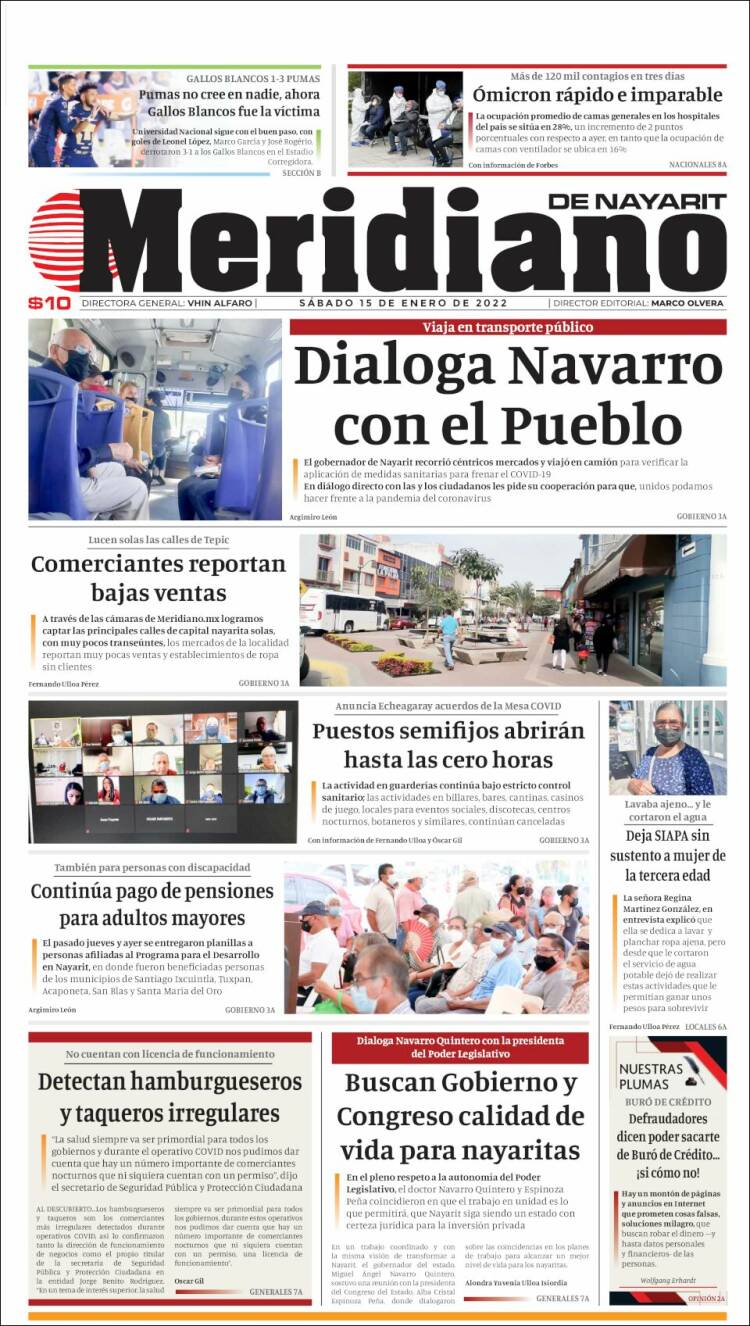 Portada de Meridiano (México)