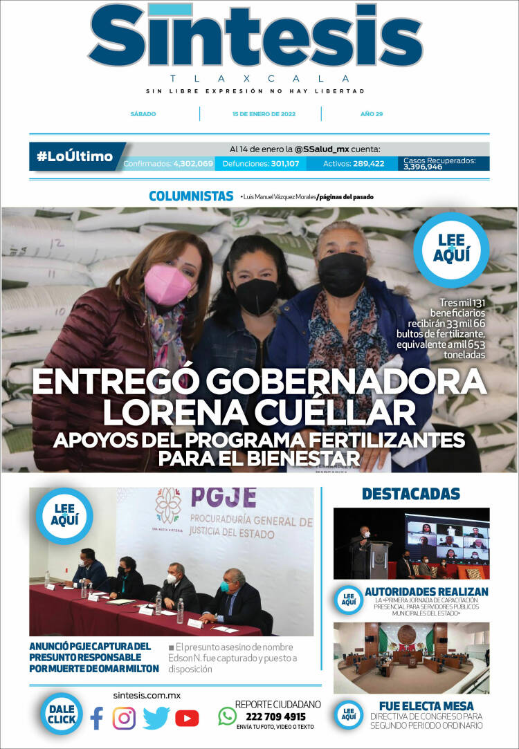 Portada de Síntesis de Tlaxcala (México)