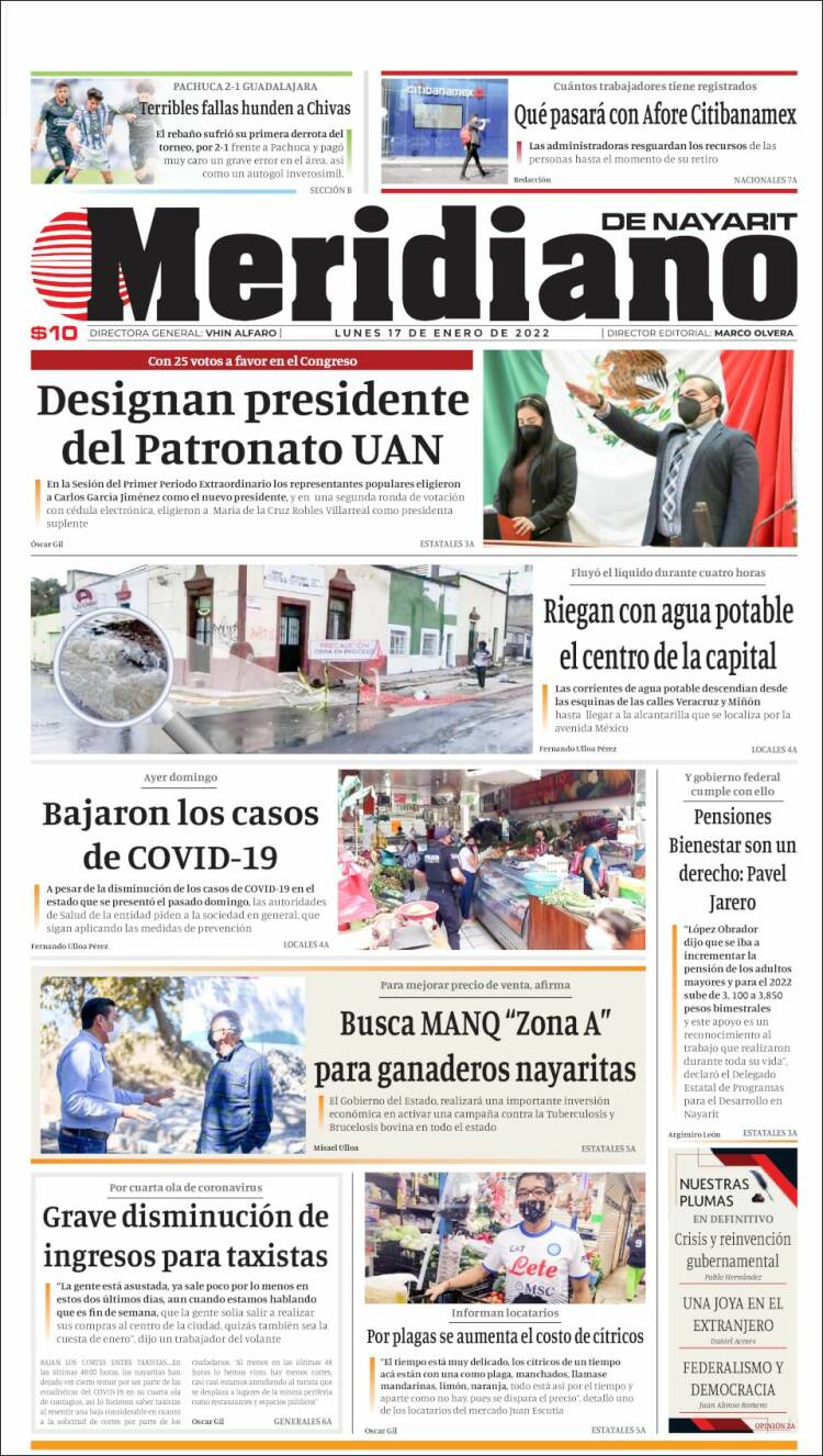Portada de Meridiano (México)