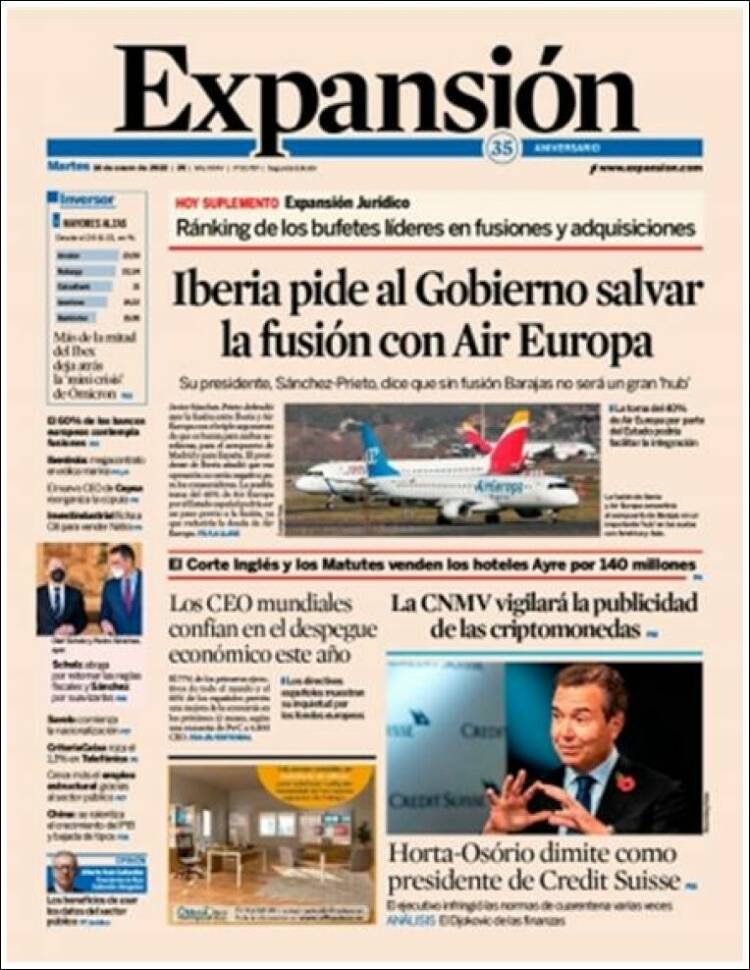 Portada de Expansión (Spain)