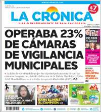 Portada de La Crónica de Baja California (México)
