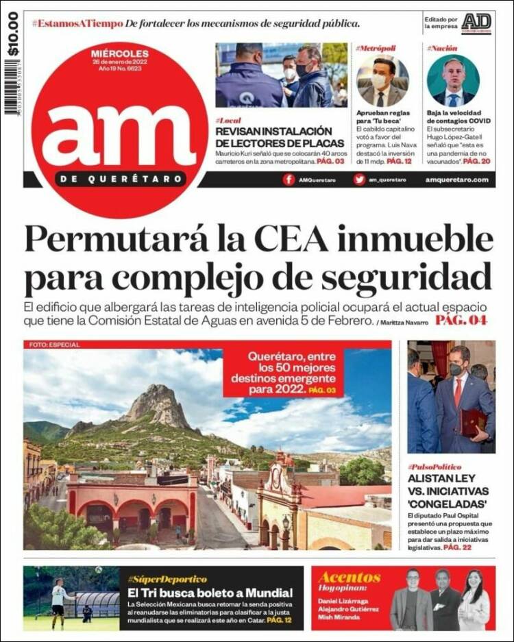 Portada de A.M. Querétaro (México)