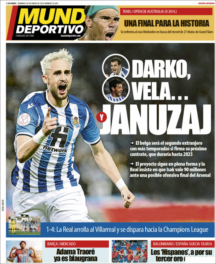 Portada de Mundo Deportivo Gipuzkoa (España)