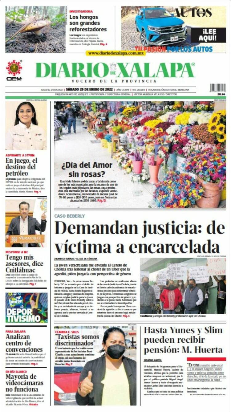 Portada de Diario de Xalapa (México)