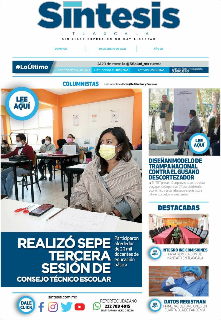 Portada de Síntesis de Tlaxcala (México)