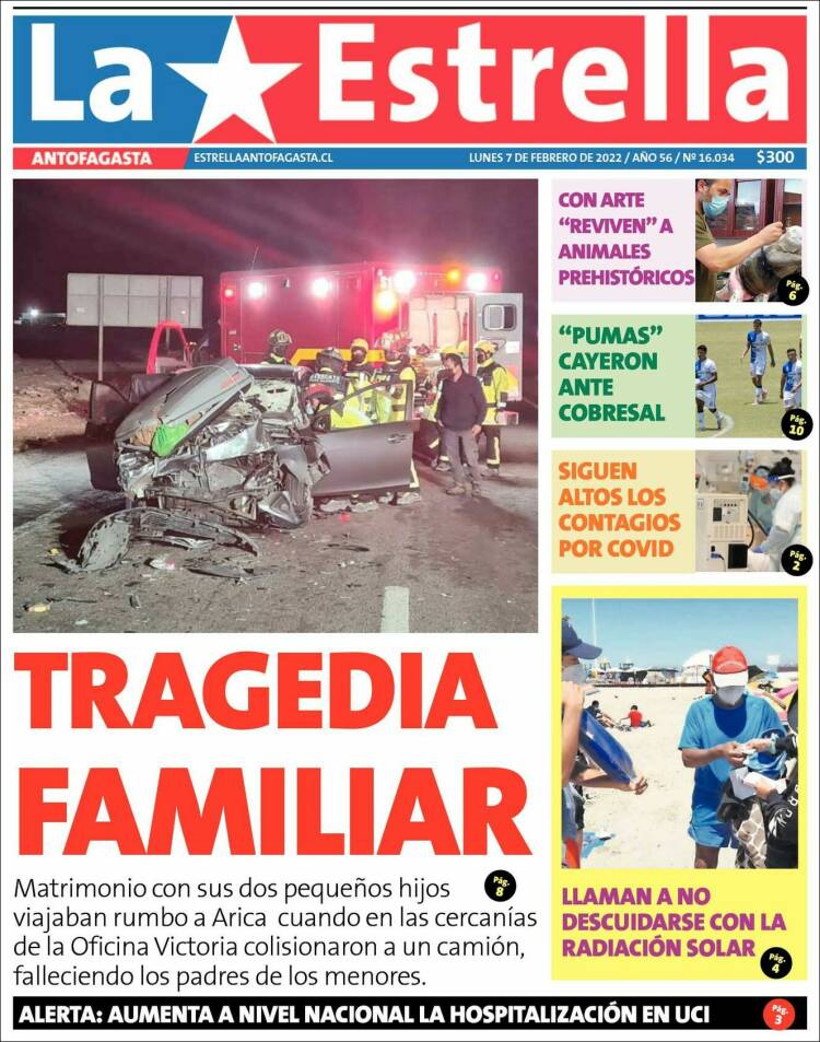 Portada de La Estrella del Norte (Chile)