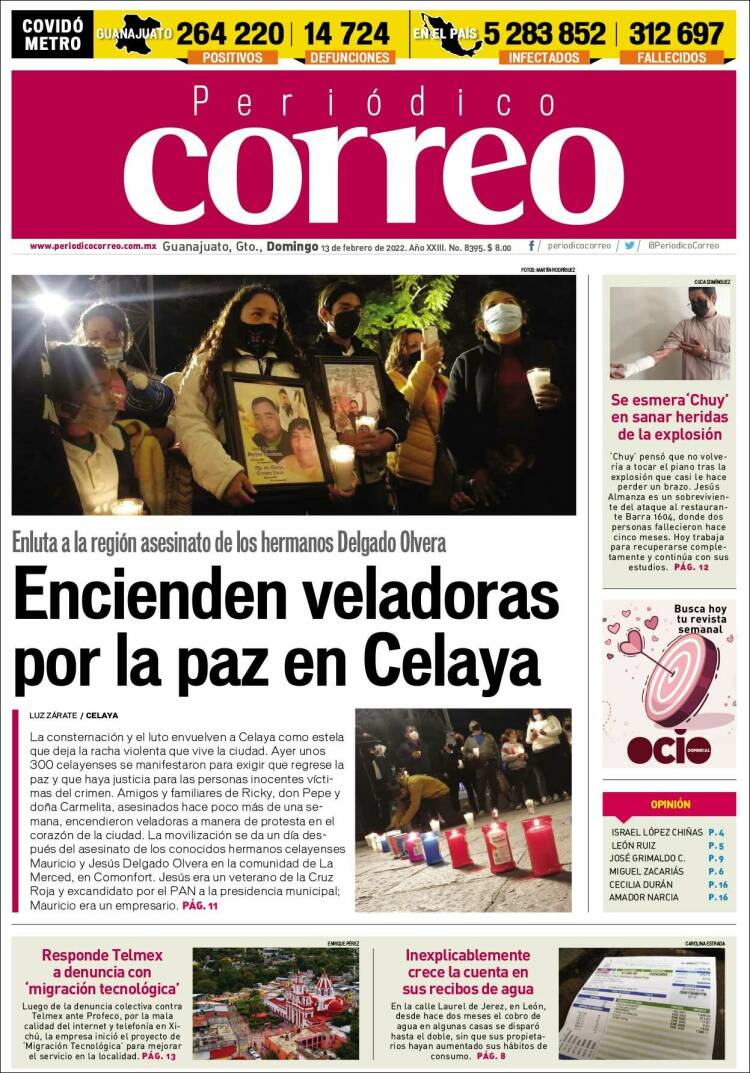 Portada de Correo - El diario del Estado de Guanajuato (México)
