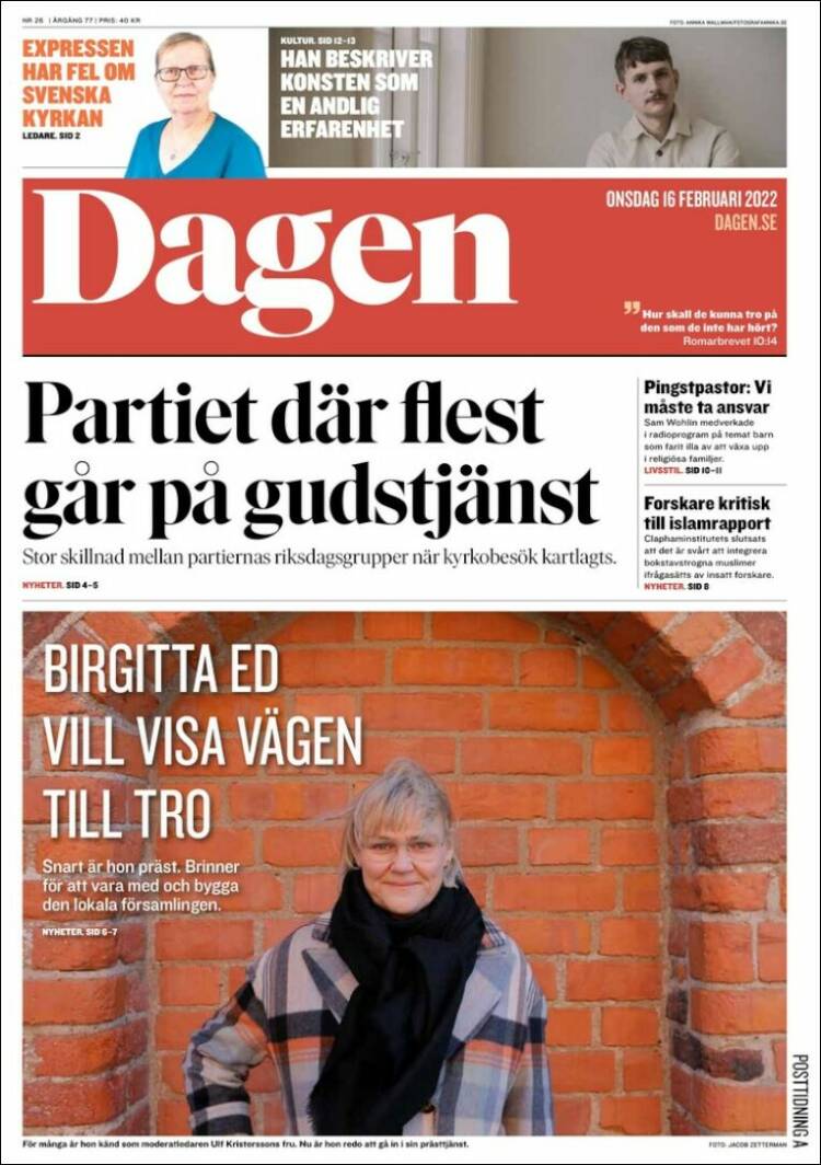 Portada de Dagen (Sweden)