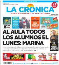 Portada de La Crónica de Baja California (México)