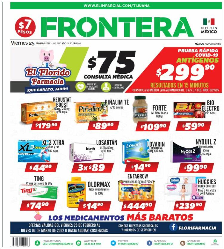 Portada de Frontera (México)