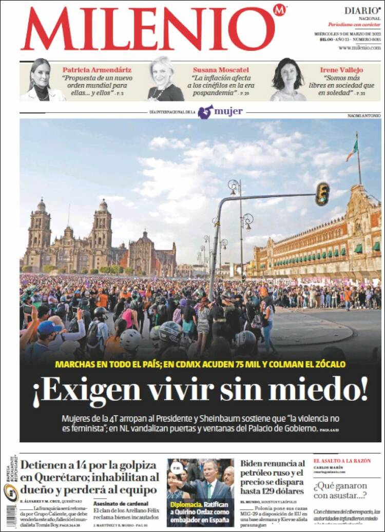 Portada de Milenio (México)