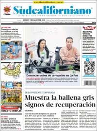 Portada de El Sudcaliforniano (México)