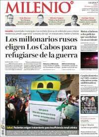 Portada de Milenio - Jalisco (Mexique)