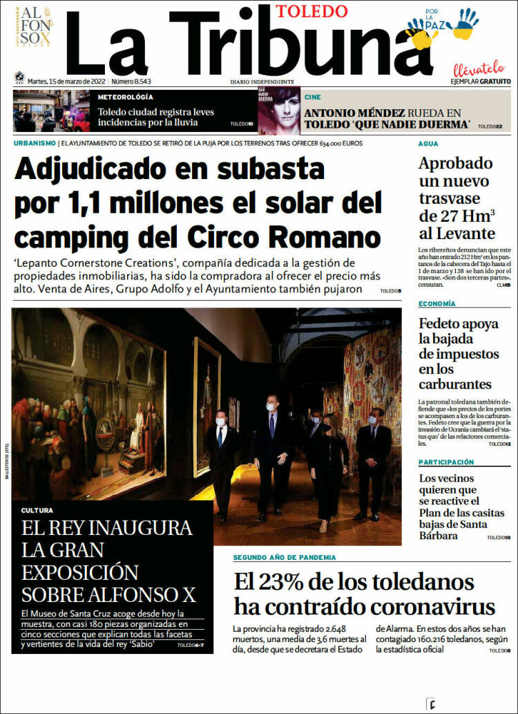 Portada de La Tribuna de Toledo (Spain)
