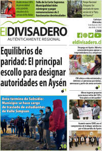 Portada de Diario El Divisadero (Chili)
