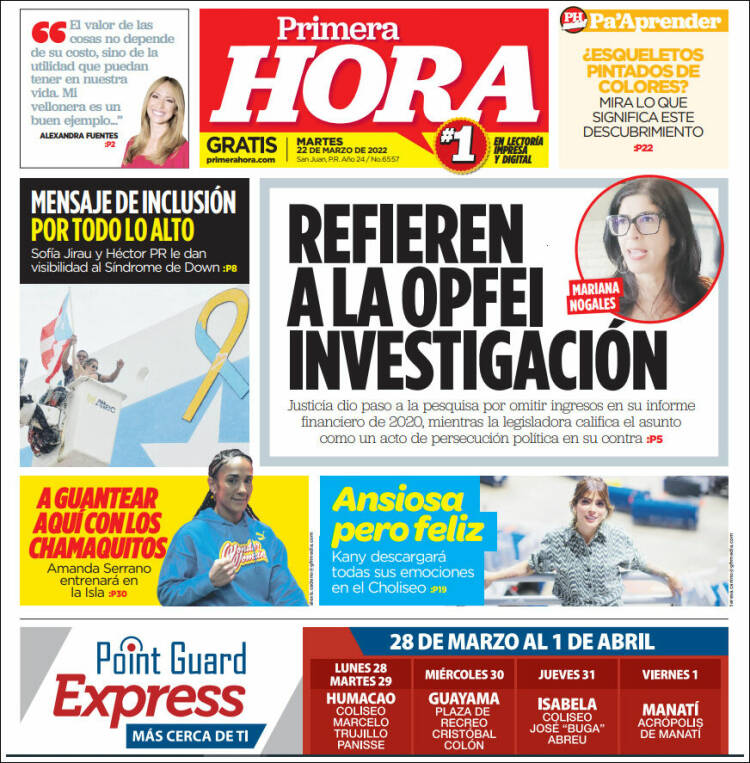 Portada de Primera Hora (Puerto Rico)