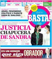 Portada de Diario Basta (México)
