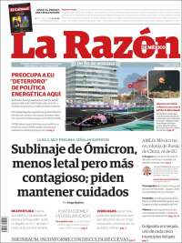 Portada de La Razón (México)