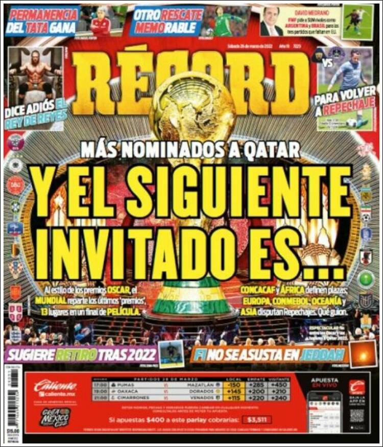 Portada de Record (México)