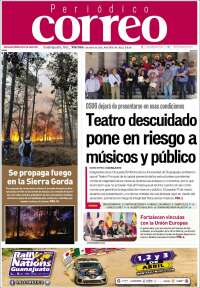 Portada de Correo - El diario del Estado de Guanajuato (Mexique)