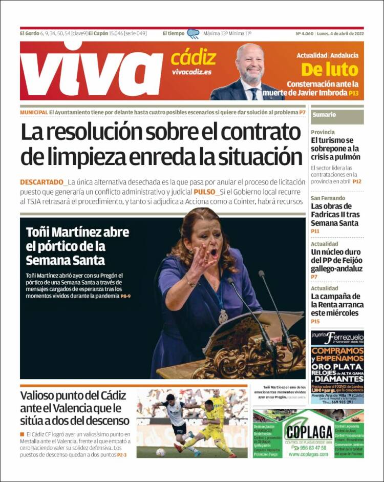 Portada de Información - Cadiz (España)