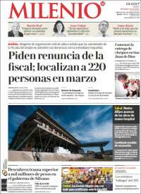 Portada de Milenio - Jalisco (México)