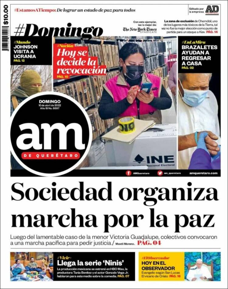 Portada de A.M. Querétaro (México)