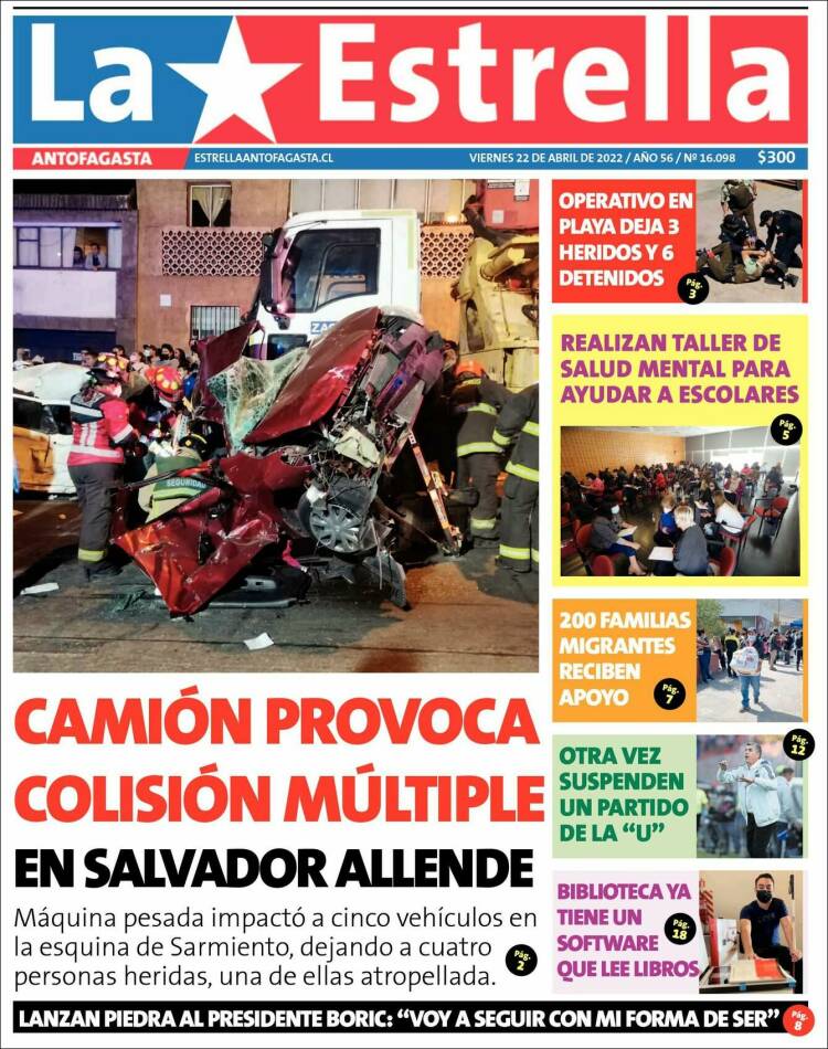 Portada de La Estrella del Norte (Chile)