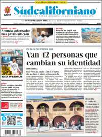 Portada de El Sudcaliforniano (México)