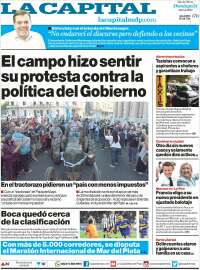 Portada de Diario La Capital - Mar del Plata (Argentine)