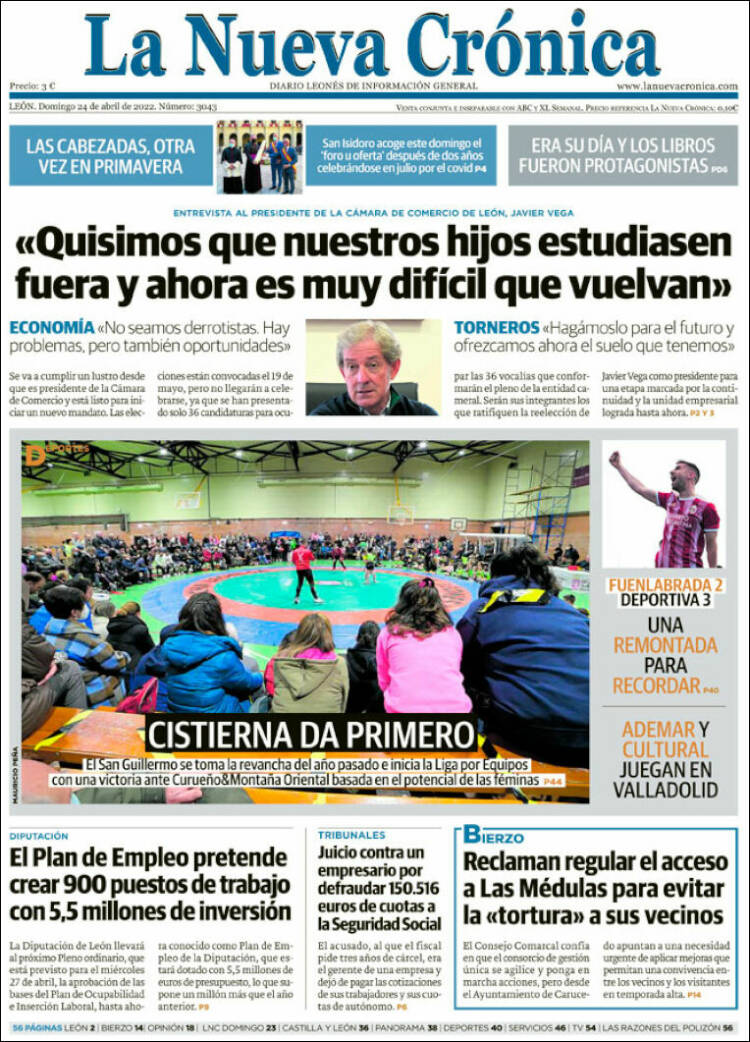 Portada de La Nueva Crónica (España)