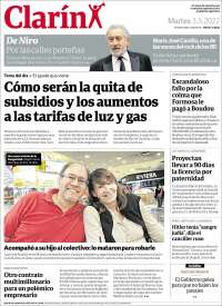 Portada de Clarín (Argentine)