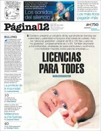 Portada de Página/12 (Argentina)