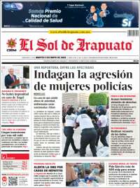 Portada de El Sol de Irapuato (México)