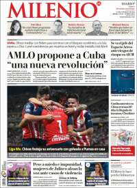 Portada de Milenio - Jalisco (México)